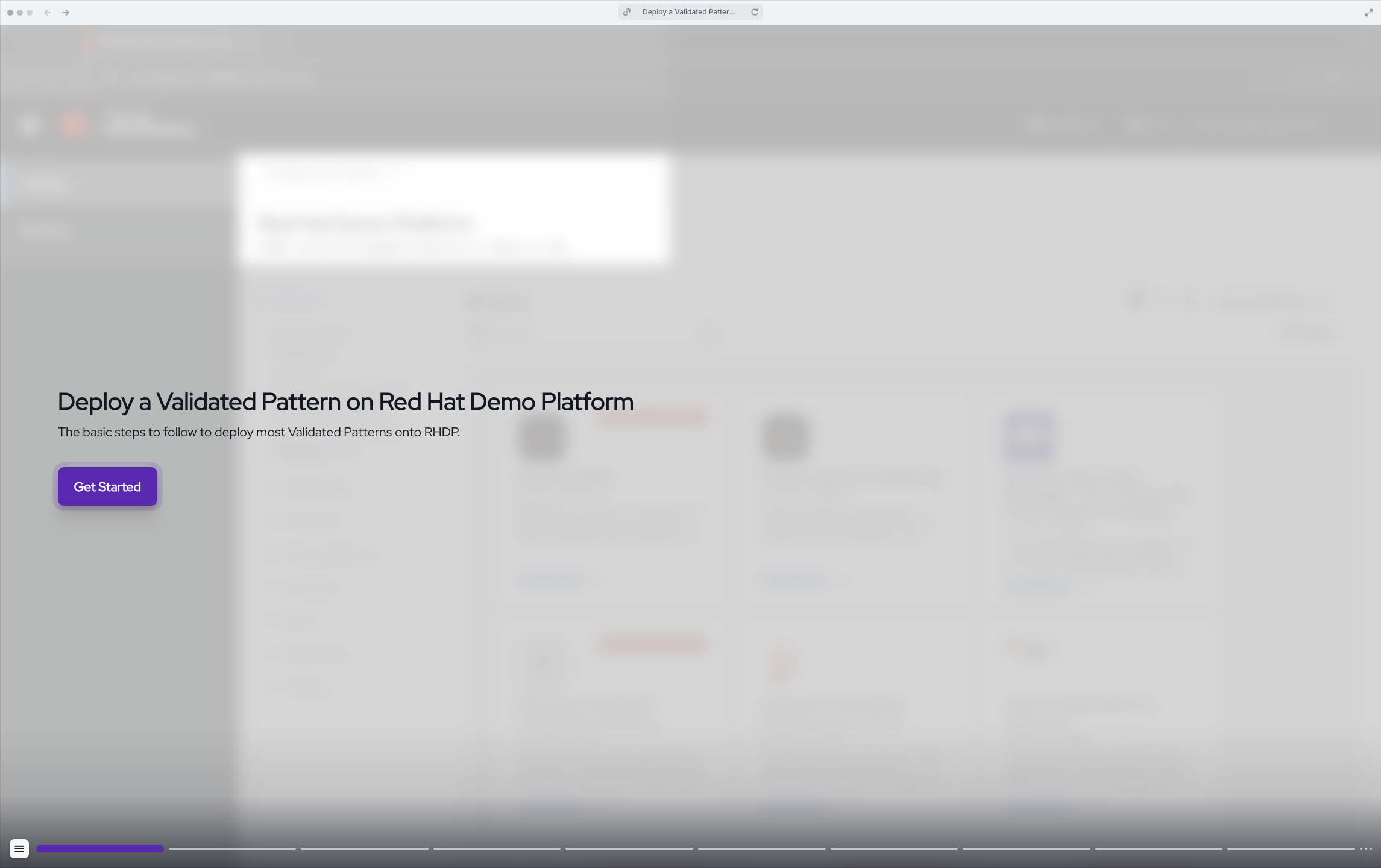Deploy a Validated Pattern on RHDP