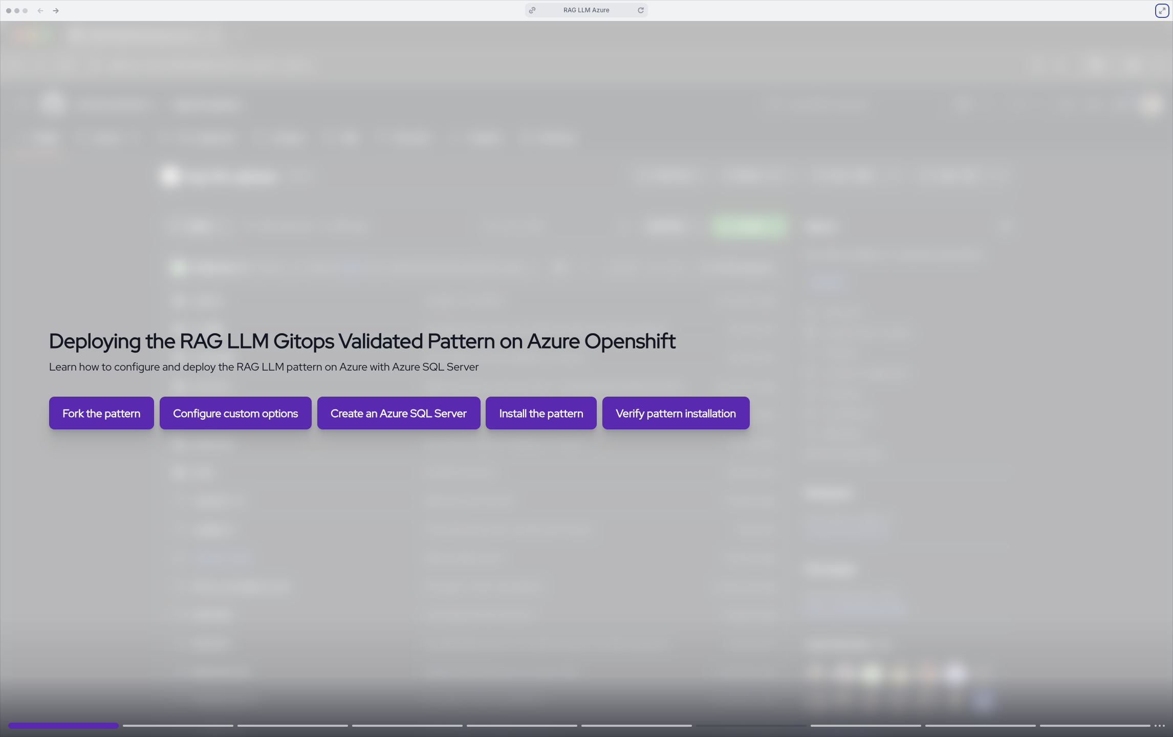 RAG-LLM GitOps pattern on Microsoft Azure