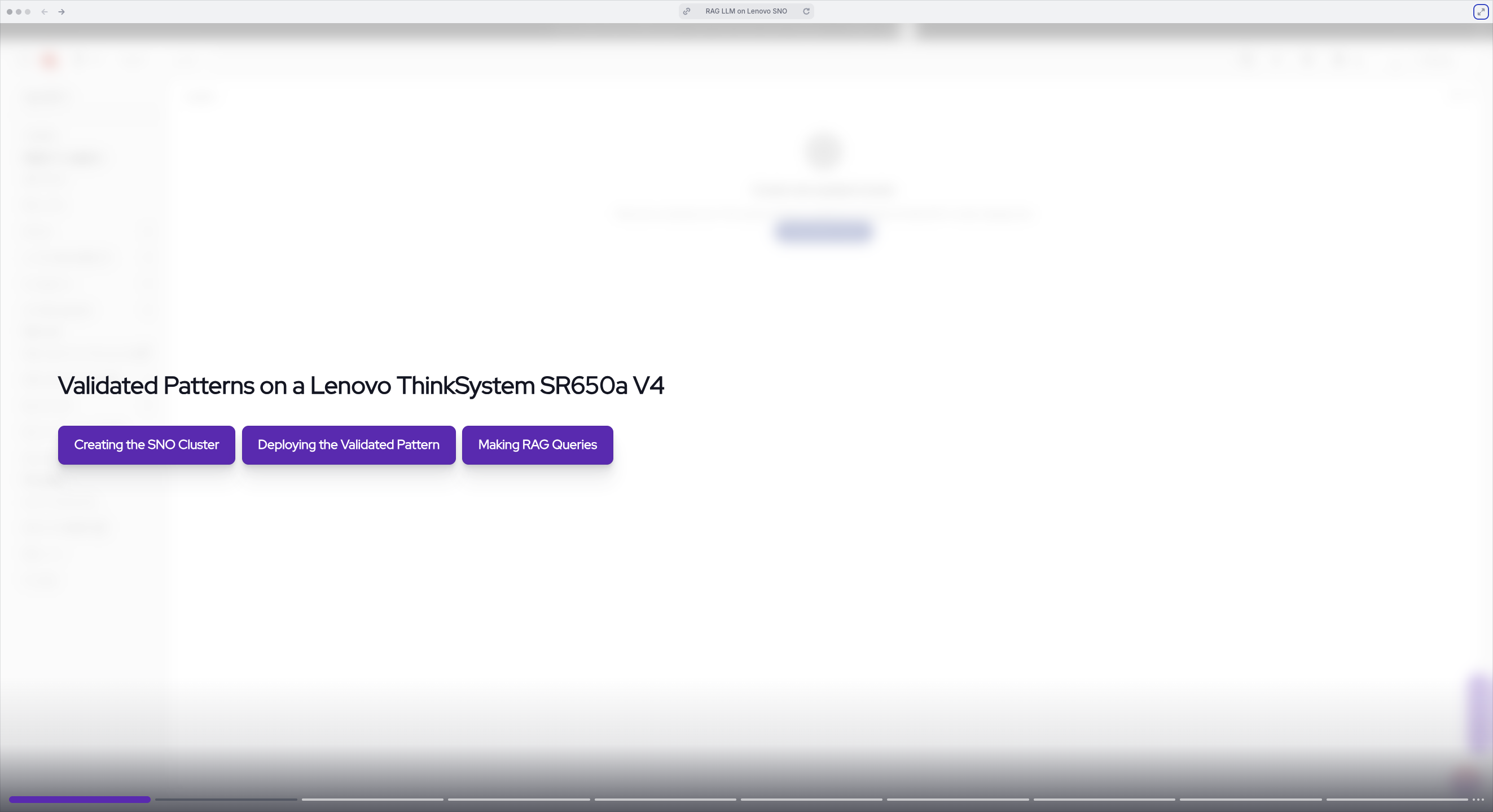 RAG LLM on Lenovo SNO