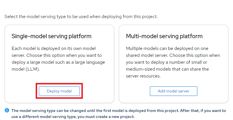 Create Single Model Serving