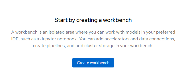 Create RHOAI workbench