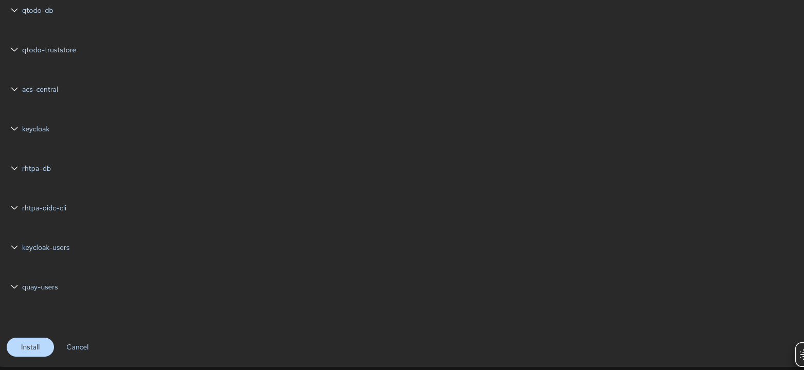 Optional settings and secrets configuration