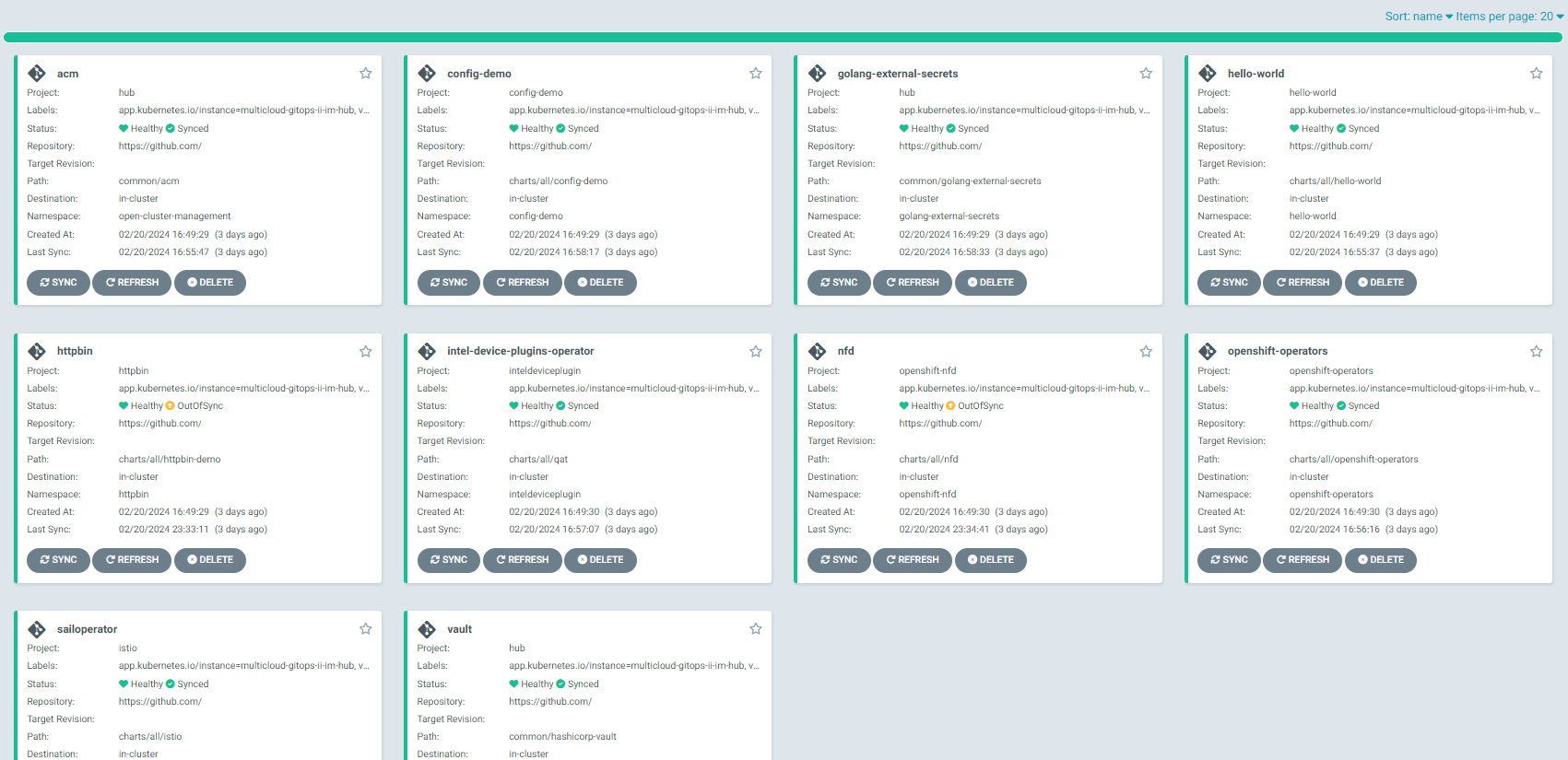 Multicloud GitOps Hub with `qat-app`